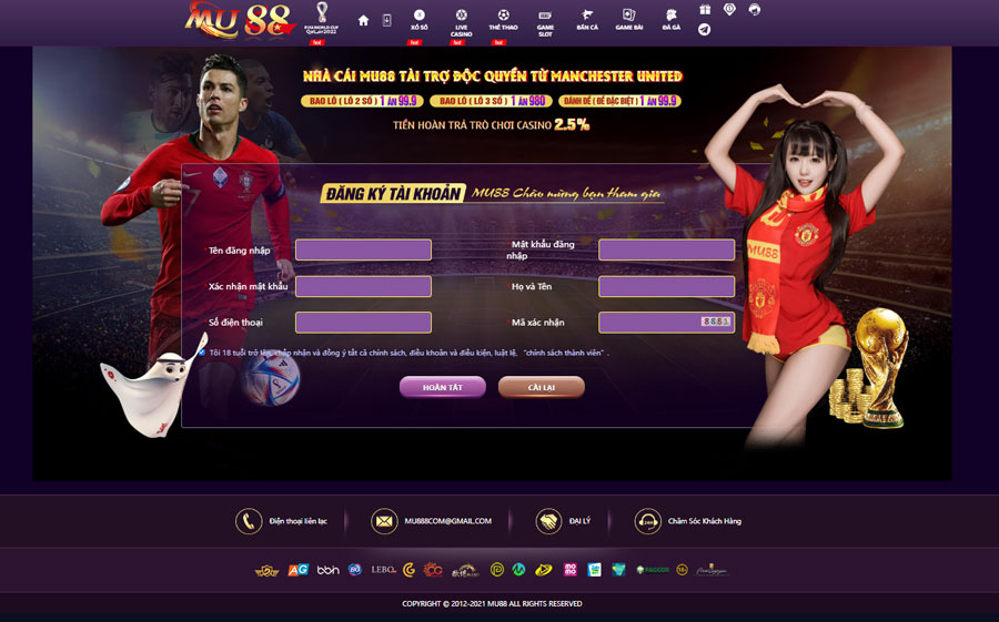 Hướng dẫn người chơi cách đăng ký mu88 nhanh